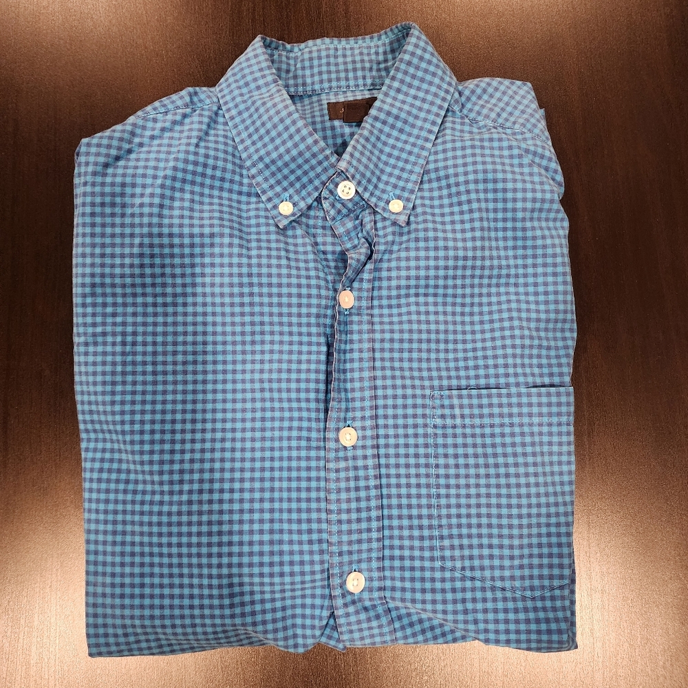 Jcrew Blue Checkered Shirt - S